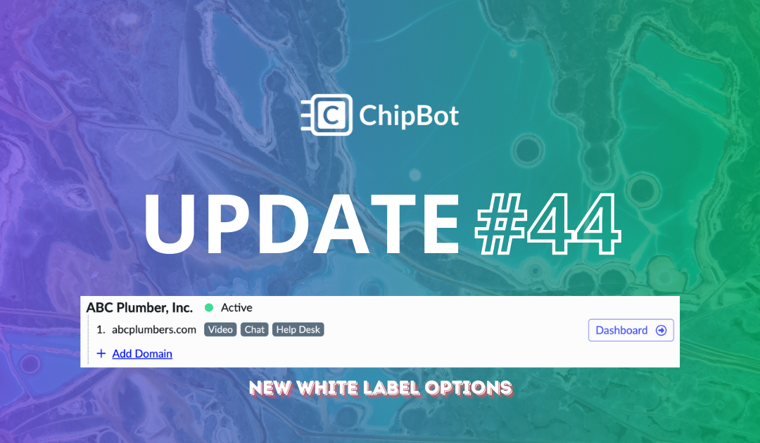 Update #44-新しいチャットとSaaSホワイトラベル機能